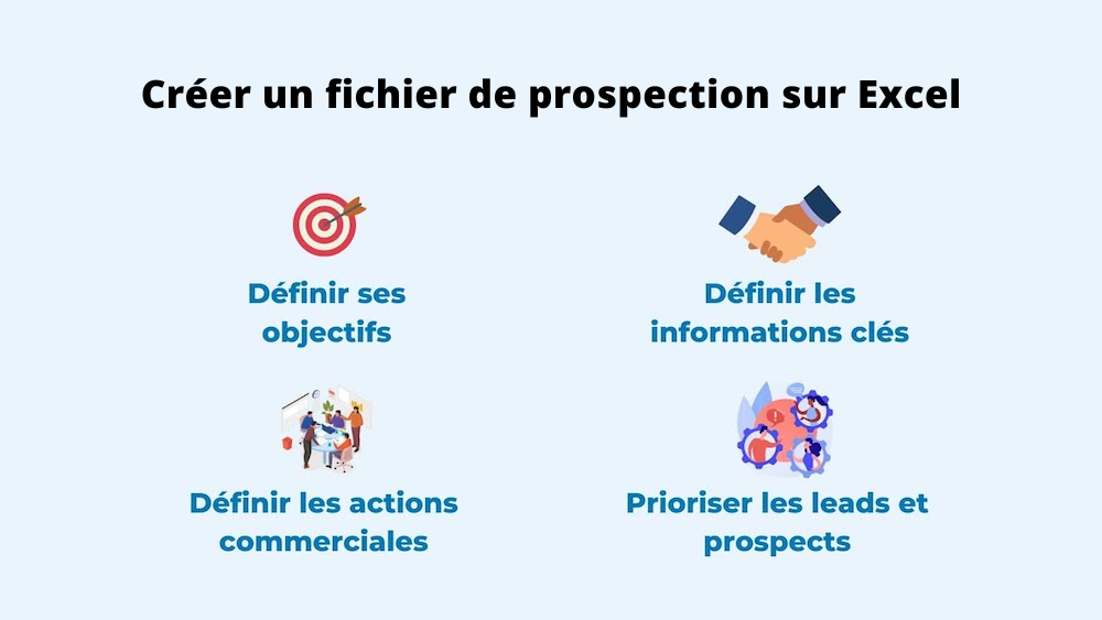 créer un fichier de prospection sur excel