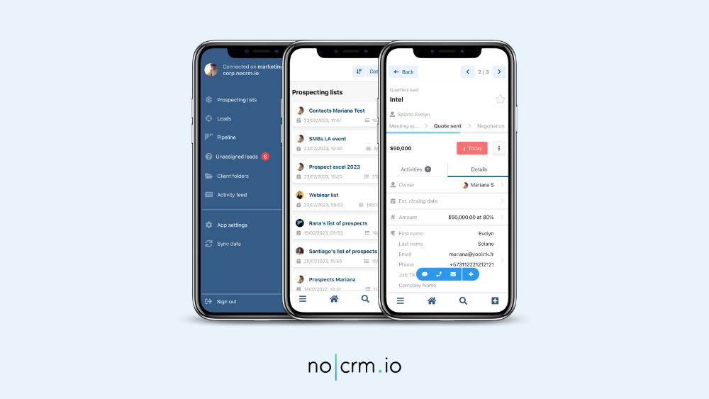 App mobile noCRM