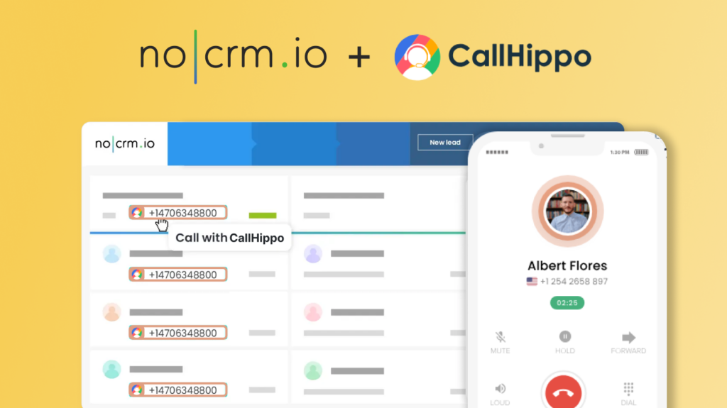 Integration von CallHippo und noCRM