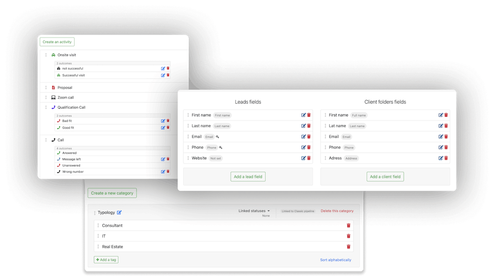 Personalización en NOCRM