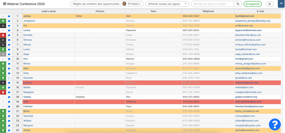 Fichier de prospection noCRM